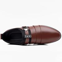 Zapatos de Cuero Clásicos para Hombres Mocasines de Punta Afilada Perfectos para Boda, Fiesta, Oficina, Vestir Casual Camisas Polo, Moda para Hombres - details 15