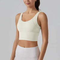 Hmidou-Sujetador deportivo para mujer, ropa interior Sexy de realce para Yoga, correr, gimnasio, Tops de Fitness, camiseta sin mangas de verano - details 36