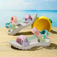 Nuevas sandalias para niños 30-38, zapatillas de playa de verano para el regreso a la escuela, zapatos bonitos de arcoíris para niños y niñas, precio bajo - details 6