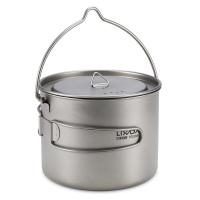 Lixada - maceta colgante portátil de titanio ultraligera, 900 ml/1600 ml, con asa plegable con tapa, utilizada para acampar al aire libre, hacer senderismo, - details 28