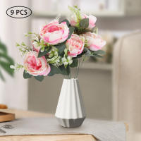 10pcs Flores de Seda de Peonía Rosa Ramas Individuales Largas Ideal para Bodas y Celebraciones - details 2
