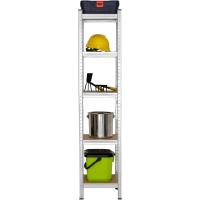 Estanterías Metálicas de Acero Galvanizado con 5 Baldas de MDF, Plata, 180x90x40cm Pack de 2 - details 9
