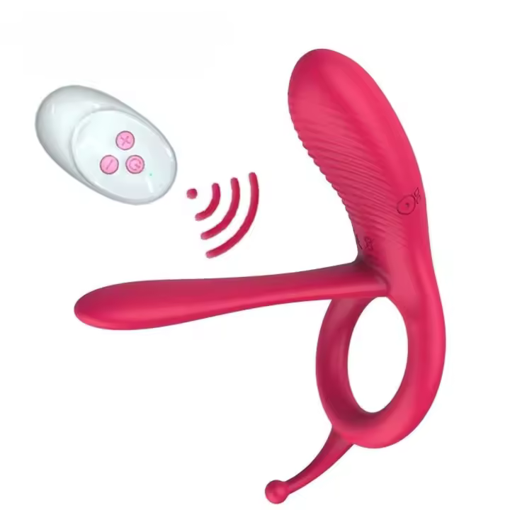 Embalaje privado SEX Vibrador con masajeador de anillo de lengua de manga larga para hombres, estimulación anal del clítoris de 10 frecuencias, juguetes sexuales eróticos para parejas - 1