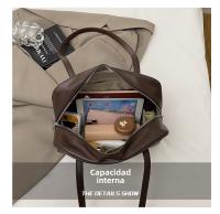 Bolso de hombro de moda Bolso Boston portátil Bolso de bolos para mujer Bolso de mano de gran capacidad para viajeros - details 1