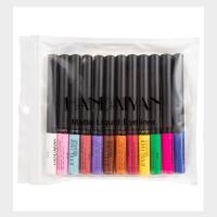 HANDAIYAN Juego de delineador de ojos líquido mate de 12 colores, delineador de ojos colorido intenso metálico resistente al agua, larga duración, punta ultrafina a prueba de manchas - details 5