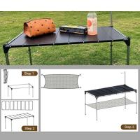 Mesa de barbacoa multifuncional ultraligera plegable de aleación de aluminio para acampar para Picnic Beach RV - details 7