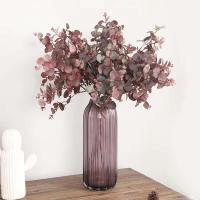 70cm Color otoño hoja de eucalipto bosque dinero planta artificial boda decoración del hogar exhibición de escritorio wers Decoracion - details 1