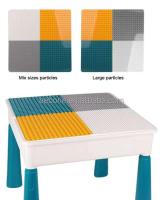 Juego de escritorio y silla para niños, mesa de actividades de plástico. - details 7
