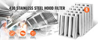 SucceBuy Filtro de campana comercial, filtro deflector de acero inoxidable para grasa, ideal para campanas extractoras de cocina comercial - details 0