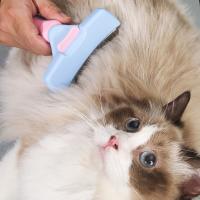 Removedor de pelo de mascotas de acero inoxidable, peine antideslizante para adelgazar mascotas, peine seguro para el cuidado de gatos y perros - details 9