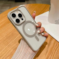 Funda de Carga Inalámbrica Magsafe de Lujo para iPhone A Prueba de Golpes, Cubierta Magnética Transparente - details 7