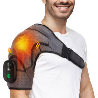 Soporte de hombro con calefacción eléctrica, pantalla LED, vibración, masaje de hombro, correa de soporte para artritis, lesión articular, alivio del dolor - details 0