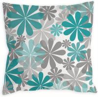 4 Fundas De Almohada De Color Verde Azulado, Turquesa Y Gris, Funda De Almohada Decorativa Para Sofá - details 3