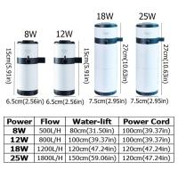 Filtro sumergible silencioso para pecera, taburete de plástico extraíble para peces, colector de filtro, bomba de oxigenación de circulación de agua de 8/12/18/25W - details 0