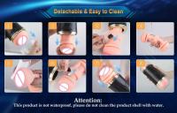 Leten 3 en 1 Realista Vaginal Automático Masturbador Masculino Abierto Mamada Bolsillo Coño Oral Vagina Anal Silicona Culo Adultos Juguetes Sexuales - details 5