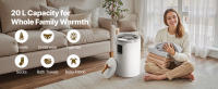 Calentador de Toallas SucceBuy de 20L con Pantalla LED, Manta Térmica y Calentador de Toallas para Baño, Temporizador y Temperatura Ajustables, Bloqueo de Seguridad, Apto para Hogar, SPA, Encimera o Suelo, Blanco - details 8