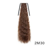 Peluca de cola de caballo afro rizada permanente de maíz, extensión de cola de caballo, cola de caballo larga ondulada y rizada ombre, postizo de cola de caballo natural esponjoso para mujeres - details 18