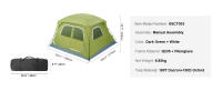 Tienda de campaña SucceBuy, tienda de campaña impermeable y ligera. Fácil de configurar con puerta y ventana. Ideal para senderismo, caza - details 5