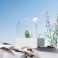 Bañera colgante transparente para loros, diseño de cajón montado en la pared, jaula de baño para pájaros, caja de ducha desmontable a prueba de salpicaduras para pájaros, cacatúa - details 5