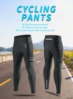 WOSAWE Pantalones de Ciclismo para Hombres Secado Rápido, Elástico, Transpirable, Cojín de Silicona, Listo para Uso al Aire Libre y en Carretera - details 1