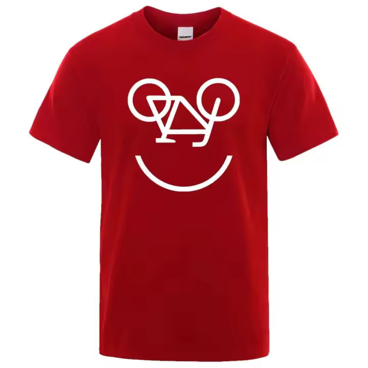 Camiseta con estampado de dibujos animados para hombre, ropa cómoda, mangas regulares, talla grande - 1