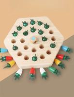 Juguete de Ajedrez de memoria a juego de zanahoria para niños, lógica de pensamiento de entrenamiento, juego de mesa de clasificación de cognición de Color - details 5