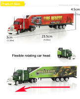 4Pcs Sliding Alloy Truck Model Diecast Car Toy Container Oil Truck Tank Multi-color Vehicles Toys Birthday Gift for Children - details 3