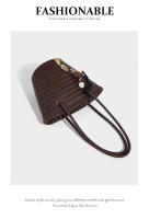 Nuevo bolso de hombro tejido retro para mujer, bolso tipo cubo, bolso tipo cesta de verduras portátil para vacaciones junto al mar - details 26