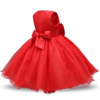 Elegante Vestido de Princesa para Niñas Talla de Flor Elegante Grandes Lazos - details 9