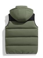 Hombre Chaleco Acolchado Chaleco de Poliéster con Capucha Impermeable, Acolchado, Diseño de Bloque de Color, Sin Mangas, Para Hombres y Mujeres Adecuado para Otoño/Invierno - details 5