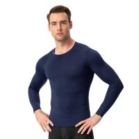 Camiseta de compresión de manga larga para hombre, moldeador de cuerpo ajustado y capa base, ropa de gimnasio para hombre - details 2