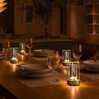 Lámpara LED de mesa inalámbrica, luz de escritorio de Metal con atenuación táctil, recargable, para restaurante, dormitorio - details 1