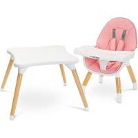 Silla de Comedor para Bebé de 6 Meses a 3 Años - Carga Máxima 15 kg - Trona o Silla 2 en 1 + Mesa - Bandeja Regulable - Gris - details 26