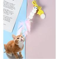 Juguete de Cola para Gatos Disco Adhesivo Colgante Elástico con Campana - details 3