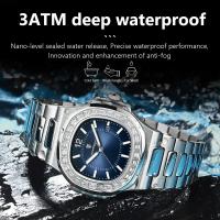 Reloj de Lujo POEDAGAR Correa de Acero Inoxidable Resistente al Agua Luminoso Fecha Visible - details 4