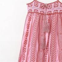 Vestido con Bretelles de Moda Verano Estilo Casual Suelto con Falda Larga Material de Poliéster - details 10