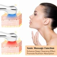 Máquina de masaje de punto de hielo facial, equipo multifunción para el cuidado de la belleza, RF, vibración caliente y fría, ma - details 1