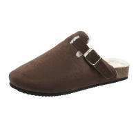 Plus Velvet Birken Sandalias de medio resbalón para mujer Ropa de verano al aire libre Punta redonda Zapatos perezosos de medio resbalón - details 2