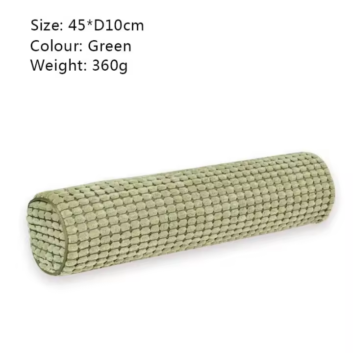 Almohada para el cuello para dormir, espuma viscoelástica, almohada para el cuello Cervical lavable con puntos de felpa para aliviar el dolor de cuello, almohada redonda multifuncional - 1