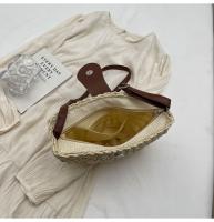 Bolso tejido de paja Retro de verano para mujer, bolso de playa para vacaciones en la playa, bolso de hombro tipo bandolera, bolso tejido para sillín de axila - details 8