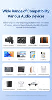Receptor de Audio con Bluetooth 5,4 y luces de colores RGB, transmisor FM de 3,5mm, AUX, RCA, USB, HIFI, estéreo, música, pantalla LED, adaptador inalámbrico - details 15