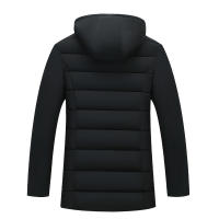 Abrigo de lana para hombre, parka sencilla a prueba de viento, sólida, gruesa, extraíble, a la moda, mantiene el calor, novedad de invierno - details 2