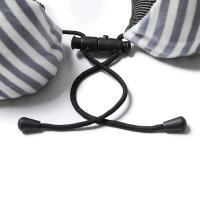 Almohada De Viaje Suave En Forma De U Para Cuello Con Memoria De Espuma Almohadilla De Soporte Para Cervical Uso En Avión Y Hogar - details 8