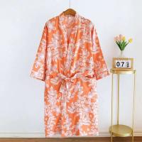 2025 kimono japonés, nuevo 100% algodón holgado estilo kimono con cordones albornoz, vestido de sudoración, pijamas, pijamas de mujer - details 4