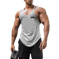Muscleguys-Camiseta de tirantes para hombre, camiseta sin mangas con estampado de marca para culturismo, entrenamiento y gimnasio - details 8
