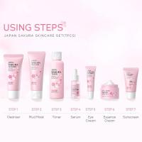 Conjunto de Cuidado de la Piel de Sakura 7/5 Piezas Suero Facial, Limpiador, Protector Solar, Crema de Ojos Regalo para Mujeres - details 9