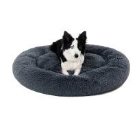 Cama de felpa larga para perro, cama redonda para mascotas, antiansiedad, cojín de sofá para perros pequeños y medianos - details 6