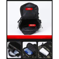 Mochila táctica de camuflaje para hombre y mujer, bolsa de cintura de pecho impermeable para deportes de pesca al aire libre, senderismo, Camping, viajes, bolsas cruzadas - details 4