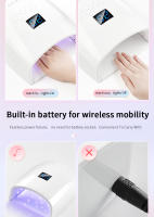 Lámpara UV LED Recargable Secador de Gel de Uñas Profesional 66W Herramienta de Manicura para Hogar y Salón - details 6