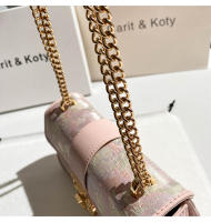 Bolso Cruzado de Jacquard de Alta Gama Diseño Pequeño Cuadrado Novedad 2025 Cadena al por Mayor - details 7